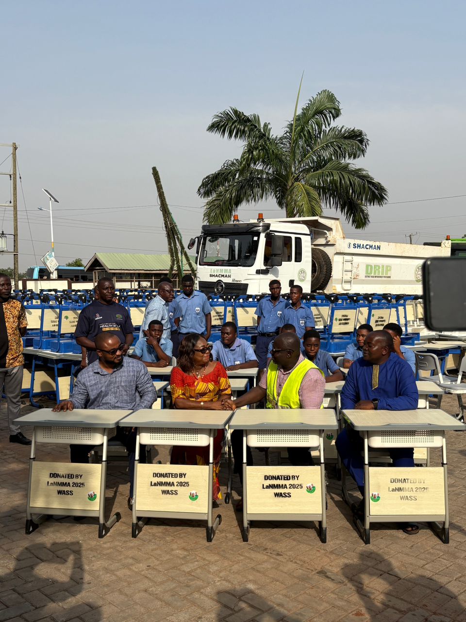 La Nkwantanang Municipal Assembly supports four schools with 1000 Mono Desks